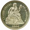 Image 1 : 1864 Seated Liberty Dime. PR66 Cameo (NGC). CAC.
