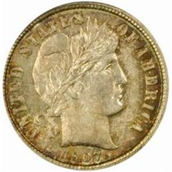 1907-D Barber Dime. MS-66 (PCGS).