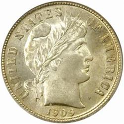 1909-O Barber Dime. MS-66 (PCGS).