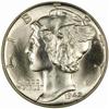 Image 1 : 1942/1-D Mercury Dime. FS-010.8. MS-65 FB (NGC).
