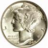 Image 1 : 1942/1-D Mercury Dime. FS-010.8. MS-64 FB (NGC).