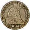 Image 1 : 1873 Seated Liberty Quarter. Arrows. PR64 (PCGS)