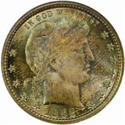 1892 Barber Quarter. MS-67 (NGC).