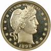 Image 1 : 1898 Barber Quarter. Proof-65 Cameo (NGC).