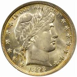 1893 Barber 50C. MS-64 (NGC).