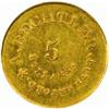 Image 2 : Undated Bechtler. $5 Gold. 22. CARATS AU55 (PCGS)