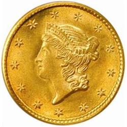1853 Gold Dollar. MS-65 (PCGS).