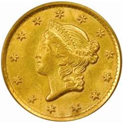 1853-O Gold Dollar. MS-63 (PCGS).
