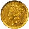 Image 1 : 1854-D $3 Gold Piece. Winter 1-A, AU-58 (NGC).