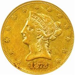 1872 Liberty Eagle. AU-50 (PCGS).