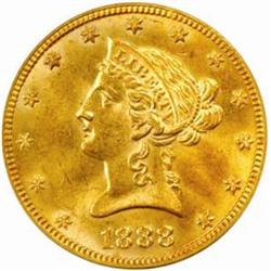 1888 Liberty Eagle. MS-63 (PCGS).