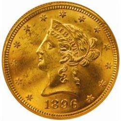 1896 Liberty Eagle. MS-64 (NGC).