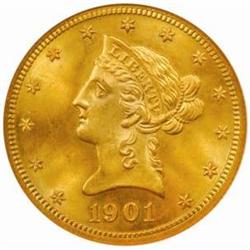 1901-S Liberty Eagle. MS-67 (NGC).