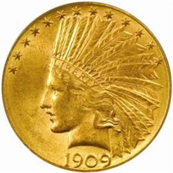 1909-D Indian Eagle. MS-63 (PCGS).