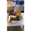 Image 1 : BOX OF TOOLS, CLAMP AND BITS