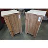 Image 8 : PAIR OF WHITE 1 DRAWER NIGHTSTAND CABINETS