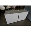 Image 2 : STATUS WHITE MODERN 3 DRAWER DRESSER - RETAIL $2000, MANUFACTURED MARCH 2021