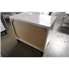 Image 8 : PAIR OF WHITE MODERN 2 DRAWER ENDTABLES
