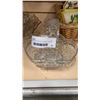 Image 3 : BOSUNS HEADS, CRYSTAL BASKET, SILVER OVERLAY DISH