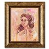 Image 1 : Marta Wiley, Framed Original Mixed Media Painting on Canvas, Hand Signed and Thumb Printed with Lett