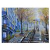 Image 1 : Vadik Suljakov, "Stairs Near Moumantre" Original Oil Painting on Canvas, Hand Signed with Letter of 