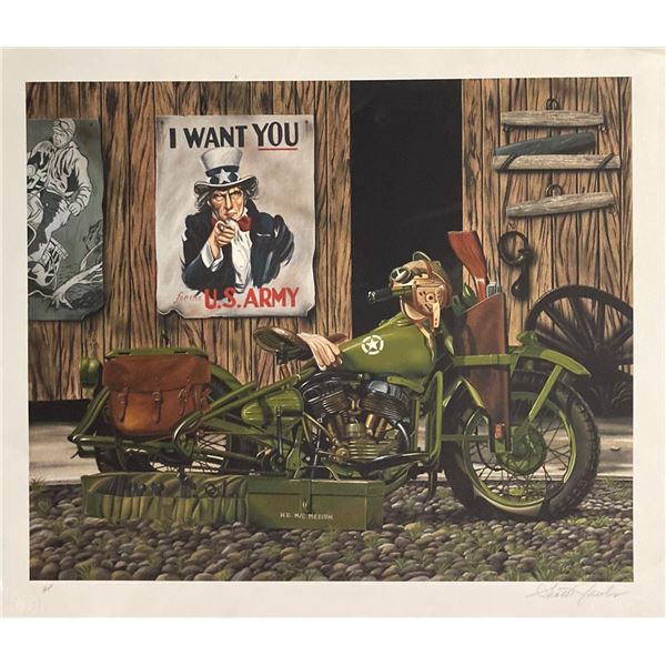 Scott Jacobs- Serigraph on Paper "I Want You US Army"