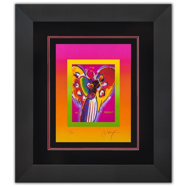 Peter Max- Original Lithograph "Angel with Hearts on Blends II"