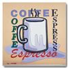 Image 1 : Steve Kaufman (1960-2010) "ESPRESSO" Hand Signed and Numbered Limited Edition Hand Pulled silkscreen