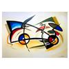 Image 1 : Alfred Gockel, "Space Car" Hand Signed Limited Edition on Canvas with Letter of Authenticity.