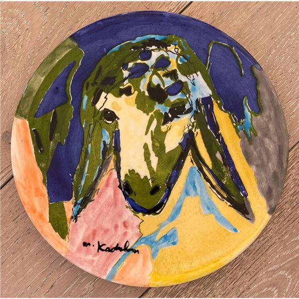 Menashe Kadishman- Ceramic plate "Untitled"