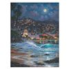 Image 1 : Robert Finale, "Starry Night Laguna" Hand Signed, Artist Embellished Limited Edition on Canvas with 