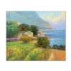 Image 1 : Ming Feng, "Dolphin Bay" Original Oil Painting on Canvas, Hand Signed with Letter of Authenticity.