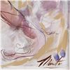 Image 2 : Marta Wiley, Framed Original Mixed Media Painting on Canvas, Hand Signed and Thumb Printed with Lett