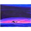 Image 2 : Wyland- Original Painting on Canvas "Dolphins"