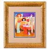 Image 1 : Moshe Leider, Framed Original Mixed Media Watercolor Painting, Hand Signed with Letter of Authentici
