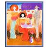 Image 2 : Moshe Leider, Framed Original Mixed Media Watercolor Painting, Hand Signed with Letter of Authentici