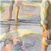 Image 2 : Don Hatfield, "Frolicking at the Seashore" Limited Edition Serigraph on Canvas, Numbered and Hand Si