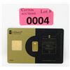 Image 2 : 1 Gram .9999 Gold Karatbars International Bar