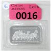 Image 1 : 1 Oz. .999 Fine Silver Stagecoach Bar