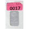 Image 1 : 1 Oz. .999+ Fine Silver Engelhard Mint Bar