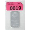 Image 1 : 1 Oz. .999+ Fine Silver Engelhard Mint Bar