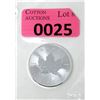 Image 1 : 1 Oz .9999 Fine Silver 2021 Canada Maple Leaf Coin