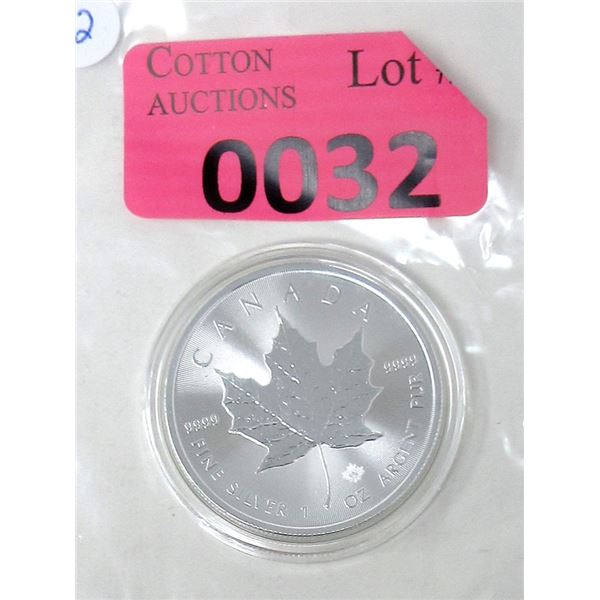 1 Oz .9999 Fine Silver 2020 Canada Maple Leaf Coin