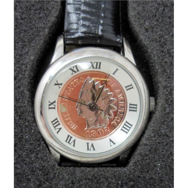 Ladies New in Box August Steiner Coin Watch