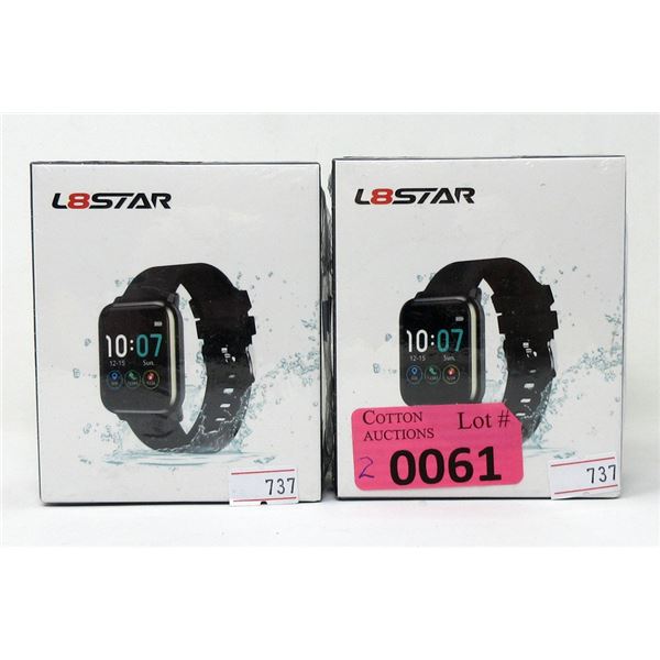 2 New L8Star Fitness Trackers - Sealed Packages