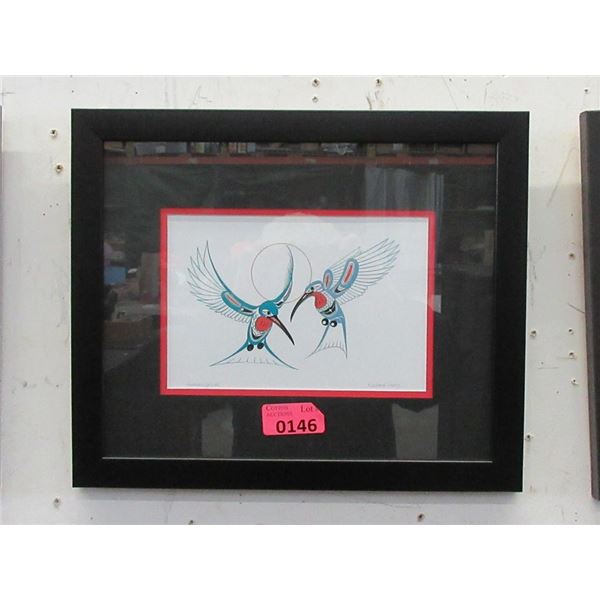 Richard Shorty Framed Print - Hummingbirds