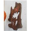 Image 1 : Carved Teak Wolves Wall Art - 20" x 36" Tall