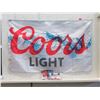 Image 1 : 3 New Coors Light Flags - 3' x 5'