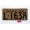 Image 1 : Rare 1932 Ontario License Plate - Single Plate