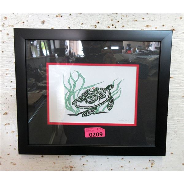 Richard Shorty Framed Print - Turtle